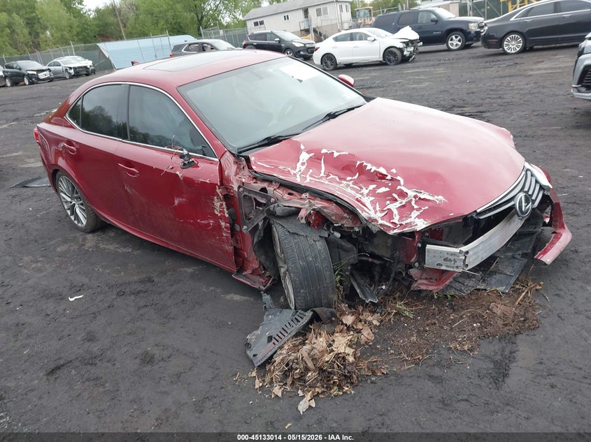 2015 Lexus Is VIN JTHCF1D22F5023822 IAAI salvage auction — FRONT END, Salvage (Pennsylvania), sold $825 on 2026-07-21 (photo 1)