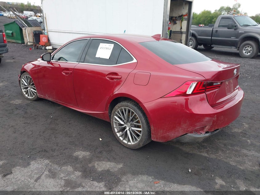 2015 Lexus Is VIN JTHCF1D22F5023822 IAAI salvage auction — FRONT END, Salvage (Pennsylvania), sold $825 on 2026-07-21 (photo 3)