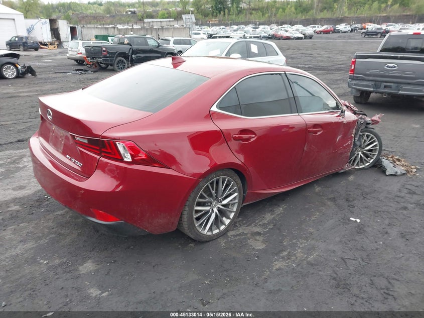 2015 Lexus Is VIN JTHCF1D22F5023822 IAAI salvage auction — FRONT END, Salvage (Pennsylvania), sold $825 on 2026-07-21 (photo 4)