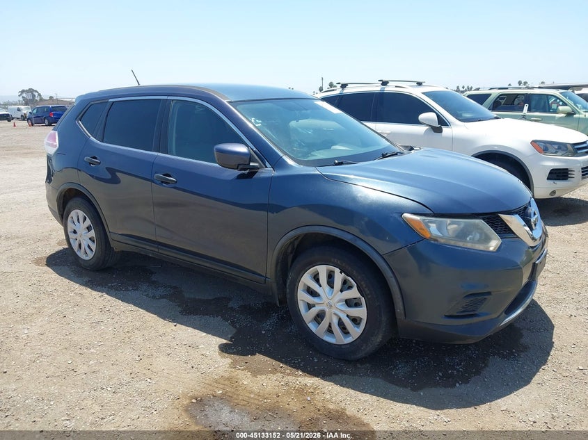 2016 Nissan Rogue VIN KNMAT2MT5GP605791 IAAI salvage auction — LEFT SIDE, Salvage (Texas), sold $425 on 2026-07-13 (photo 1)