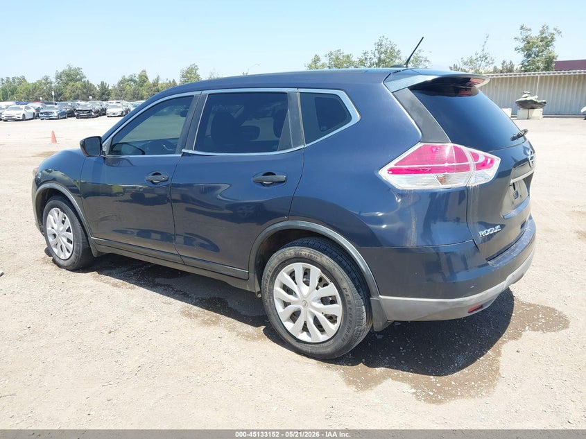 2016 Nissan Rogue VIN KNMAT2MT5GP605791 IAAI salvage auction — LEFT SIDE, Salvage (Texas), sold $425 on 2026-07-13 (photo 3)