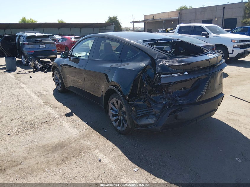 2026 Tesla Model y VIN 7SAYGDEE8TF605399 IAAI salvage auction — REAR END, Salvage (California), sold $23,650 on 2026-07-08 (photo 3)