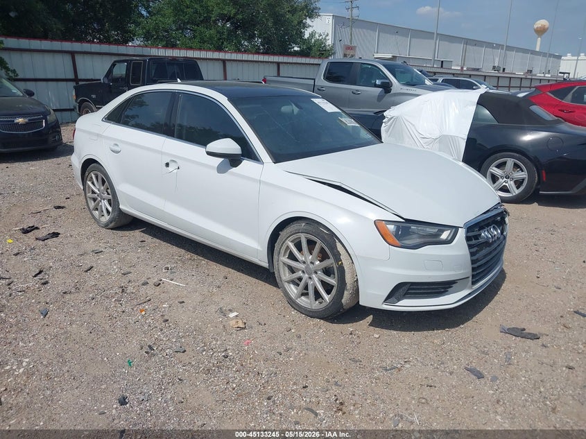 2015 Audi A3 VIN WAUCCGFF6F1018057 IAAI salvage auction — FRONT END, Salvage (Texas), sold $1,325 on 2026-07-16 (photo 1)