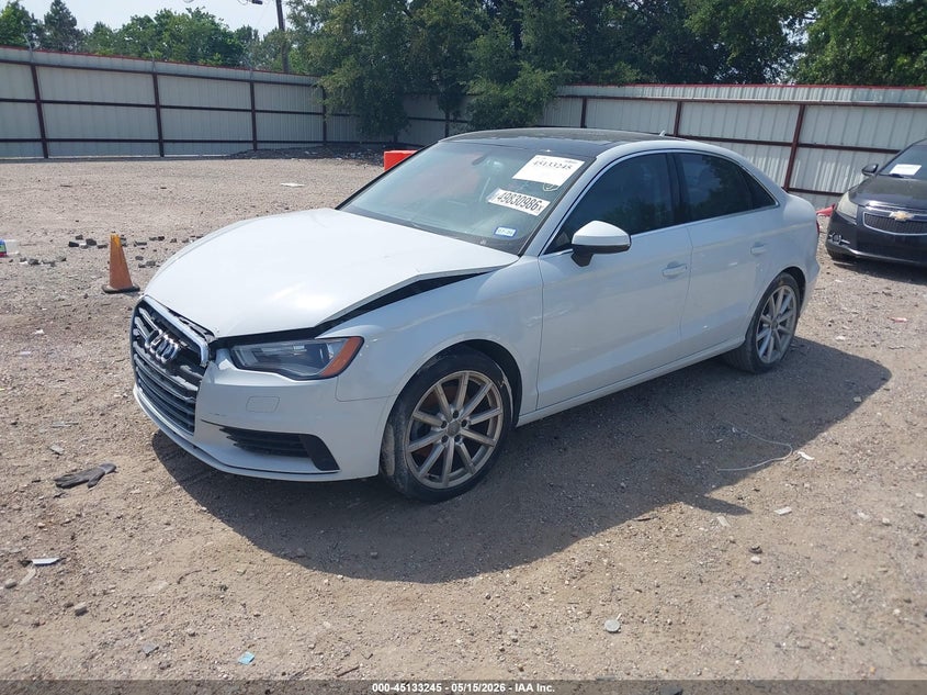 2015 Audi A3 VIN WAUCCGFF6F1018057 IAAI salvage auction — FRONT END, Salvage (Texas), sold $1,325 on 2026-07-16 (photo 2)