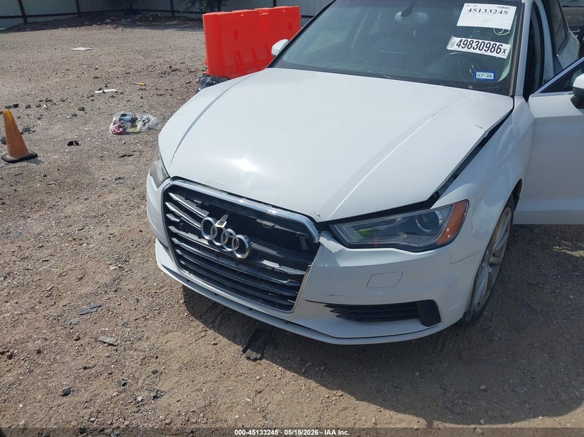 2015 Audi A3 VIN WAUCCGFF6F1018057 IAAI salvage auction — FRONT END, Salvage (Texas), sold $1,325 on 2026-07-16 (photo 6)
