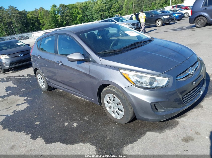 2016 Hyundai Accent VIN KMHCT5AE3GU257549 IAAI salvage auction — NORMAL WEAR, Salvage (Texas), sold $975 on 2026-07-22 (photo 1)