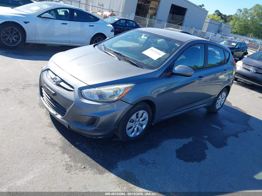 2016 Hyundai Accent VIN KMHCT5AE3GU257549 IAAI salvage auction — NORMAL WEAR, Salvage (Texas), sold $975 on 2026-07-22 (photo 2)