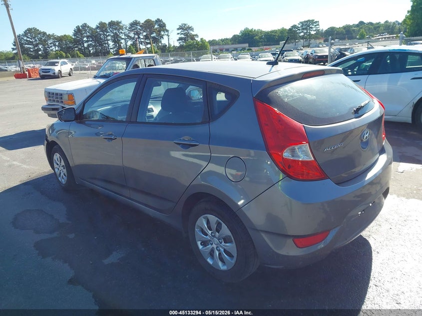 2016 Hyundai Accent VIN KMHCT5AE3GU257549 IAAI salvage auction — NORMAL WEAR, Salvage (Texas), sold $975 on 2026-07-22 (photo 3)