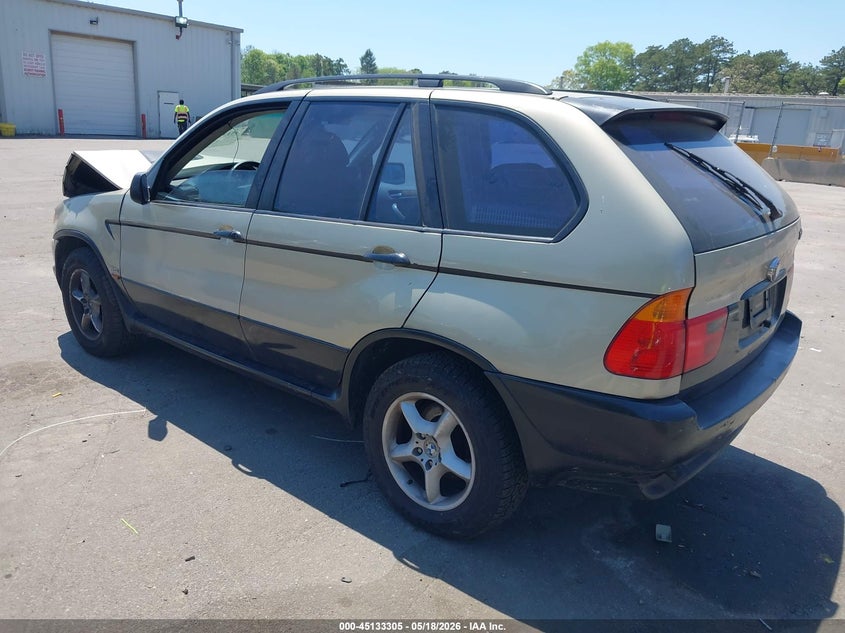 2001 BMW X5 VIN WBAFA53521LM65467 IAAI salvage auction — FRONT & REAR, Salvage (New Jersey), sold $450 on 2026-07-07 (photo 3)