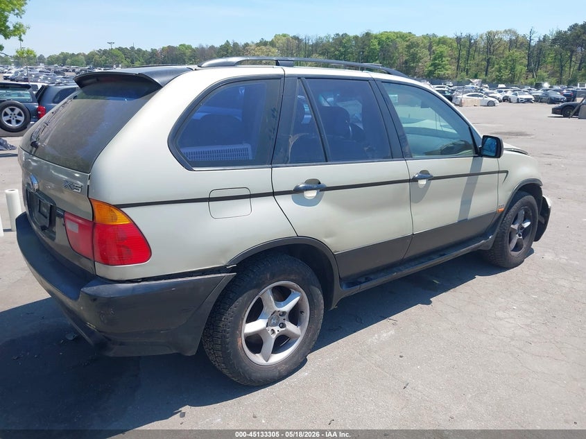 2001 BMW X5 VIN WBAFA53521LM65467 IAAI salvage auction — FRONT & REAR, Salvage (New Jersey), sold $450 on 2026-07-07 (photo 4)