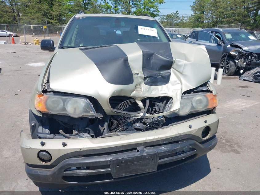 2001 BMW X5 VIN WBAFA53521LM65467 IAAI salvage auction — FRONT & REAR, Salvage (New Jersey), sold $450 on 2026-07-07 (photo 6)