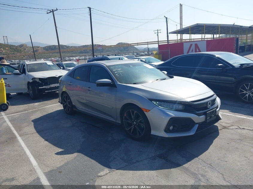 2018 Honda Civic VIN SHHFK7H99JU414704 IAAI salvage auction — LEFT SIDE, Salvage (California), sold $7,150 on 2026-07-08 (photo 1)