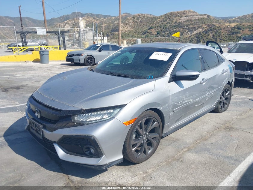 2018 Honda Civic VIN SHHFK7H99JU414704 IAAI salvage auction — LEFT SIDE, Salvage (California), sold $7,150 on 2026-07-08 (photo 2)