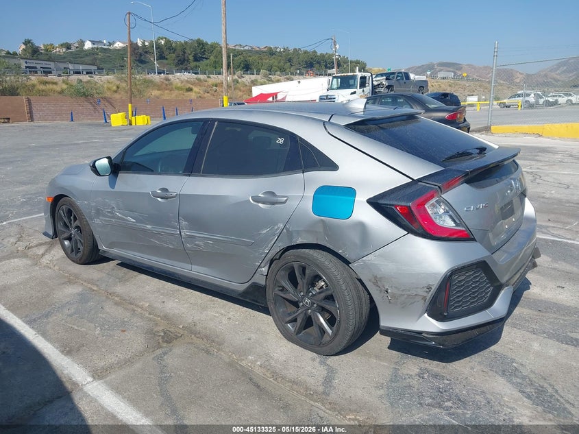 2018 Honda Civic VIN SHHFK7H99JU414704 IAAI salvage auction — LEFT SIDE, Salvage (California), sold $7,150 on 2026-07-08 (photo 3)