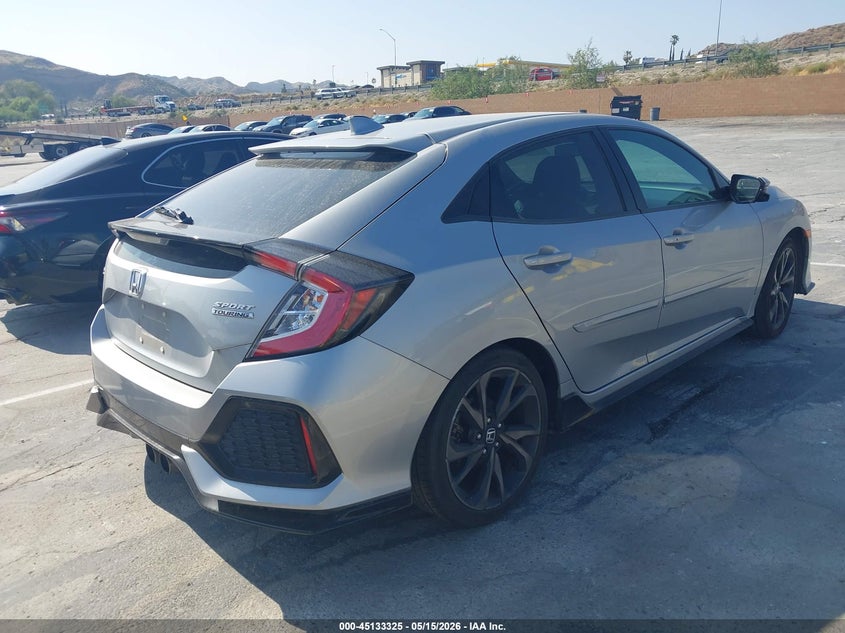2018 Honda Civic VIN SHHFK7H99JU414704 IAAI salvage auction — LEFT SIDE, Salvage (California), sold $7,150 on 2026-07-08 (photo 4)