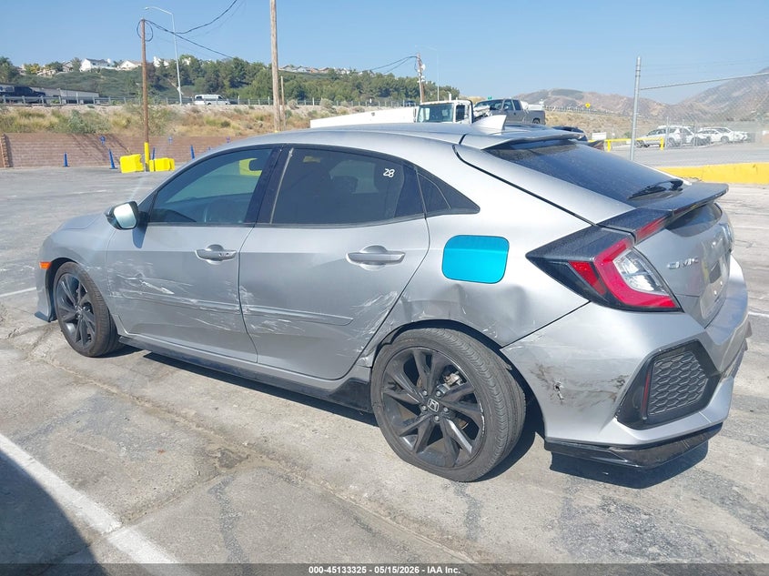 2018 Honda Civic VIN SHHFK7H99JU414704 IAAI salvage auction — LEFT SIDE, Salvage (California), sold $7,150 on 2026-07-08 (photo 6)