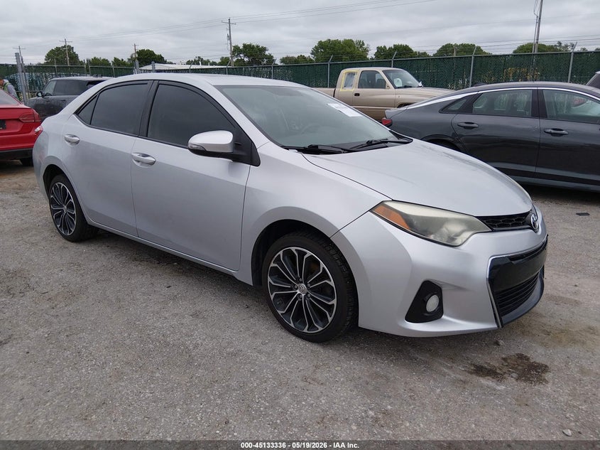 2014 Toyota Corolla VIN 5YFBURHEXEP152298 IAAI salvage auction — HAIL, Salvage (Kansas), sold $4,400 on 2026-07-31 (photo 1)