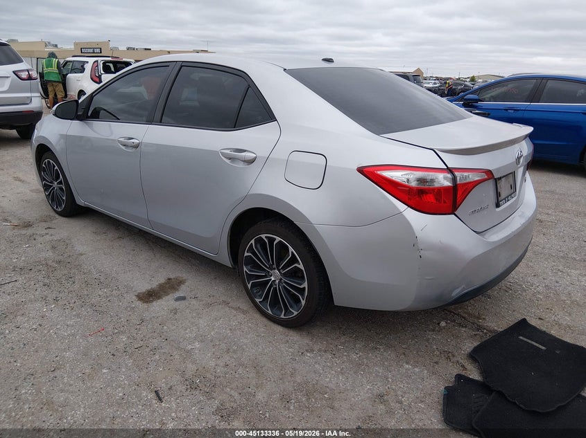 2014 Toyota Corolla VIN 5YFBURHEXEP152298 IAAI salvage auction — HAIL, Salvage (Kansas), sold $4,400 on 2026-07-31 (photo 3)