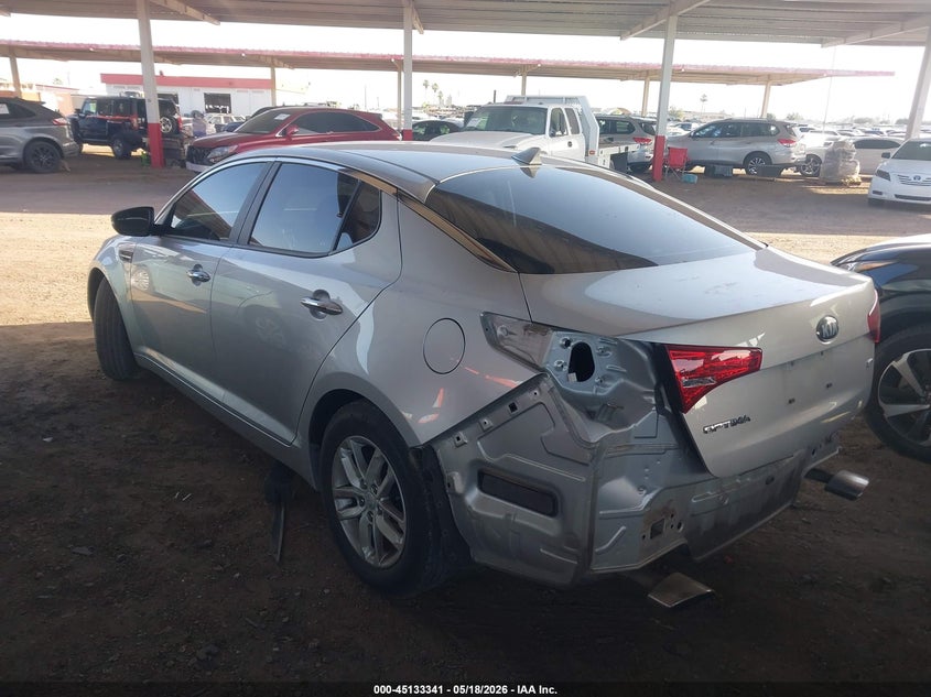 2013 Kia Optima VIN KNAGM4A73D5404048 IAAI salvage auction — UNKNOWN, Salvage (Arizona), sold $1,600 on 2026-07-14 (photo 3)