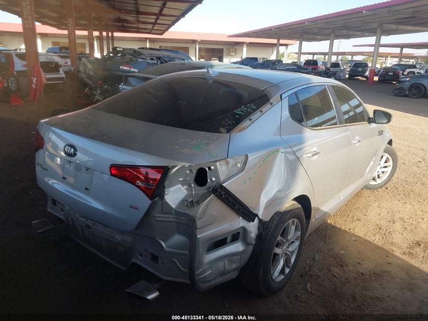 2013 Kia Optima VIN KNAGM4A73D5404048 IAAI salvage auction — UNKNOWN, Salvage (Arizona), sold $1,600 on 2026-07-14 (photo 4)