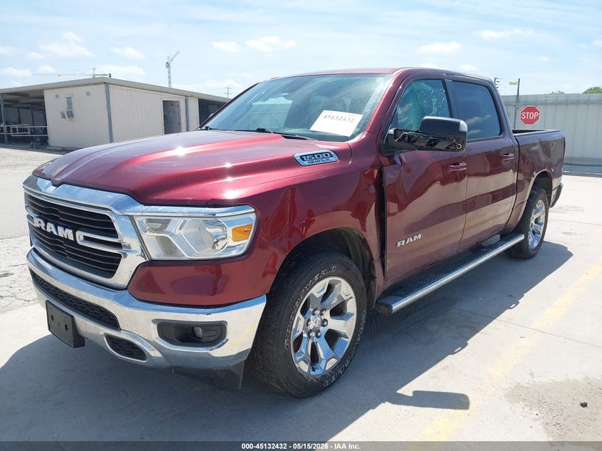 2021 Ram 1500 VIN 1C6SRFFTXMN829967 IAAI salvage auction — LEFT SIDE, Original (Texas), sold $9,500 on 2026-07-29 (photo 2)
