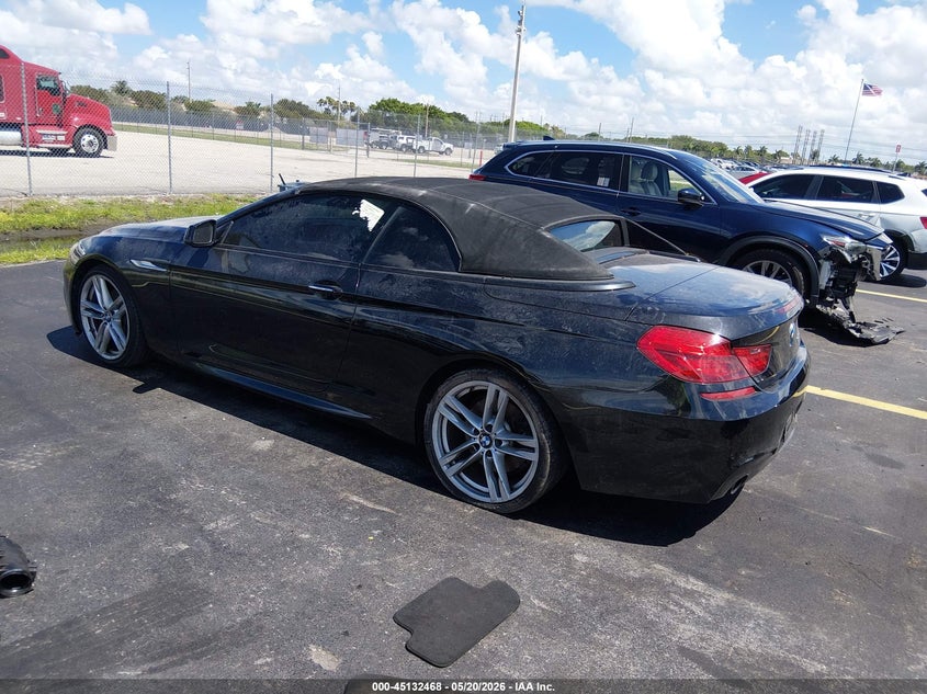 2014 BMW 6er VIN WBALW7C50EDX59028 IAAI salvage auction — WATER/FLOOD, Rebuildable (Florida), sold $1,900 on 2026-07-16 (photo 3)