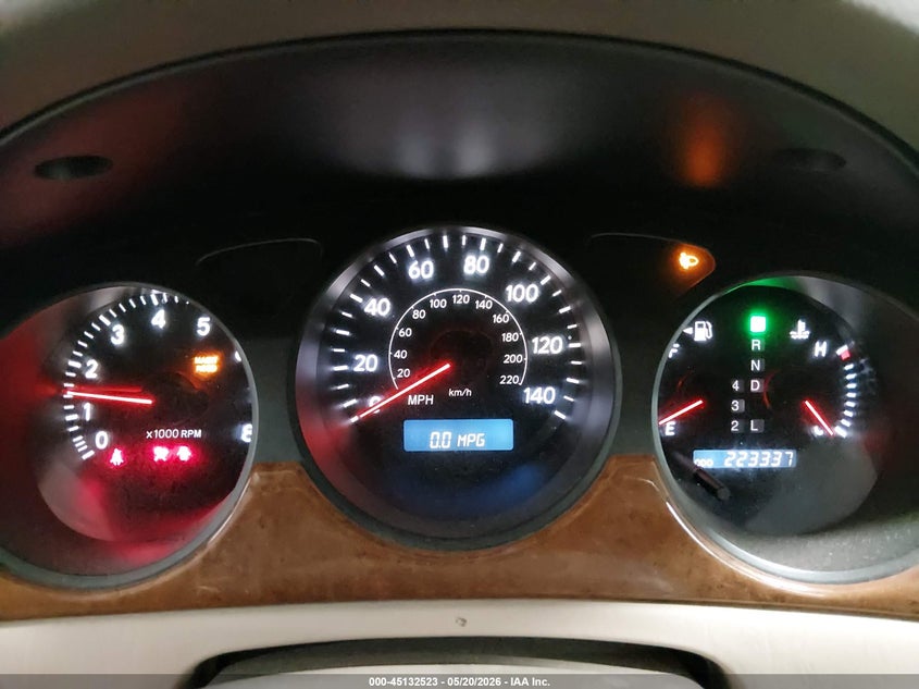 2005 Lexus ES VIN JTHBA30G355141268 IAAI salvage auction — FRONT & REAR, Salvage (Iowa), sold $500 on 2026-07-28 (photo 7)