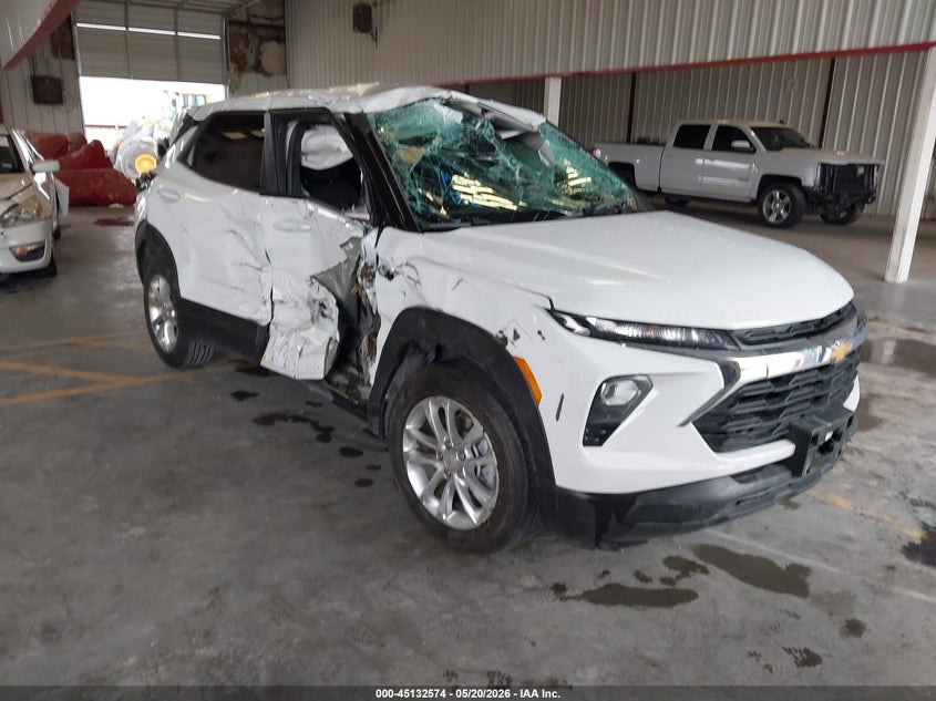 2025 Chevrolet Trailblazer VIN KL79MMSL7SB167857 IAAI salvage auction — ROLLOVER, Salvage (Texas), sold $1,250 on 2026-07-29 (photo 1)