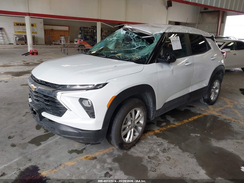 2025 Chevrolet Trailblazer VIN KL79MMSL7SB167857 IAAI salvage auction — ROLLOVER, Salvage (Texas), sold $1,250 on 2026-07-29 (photo 2)
