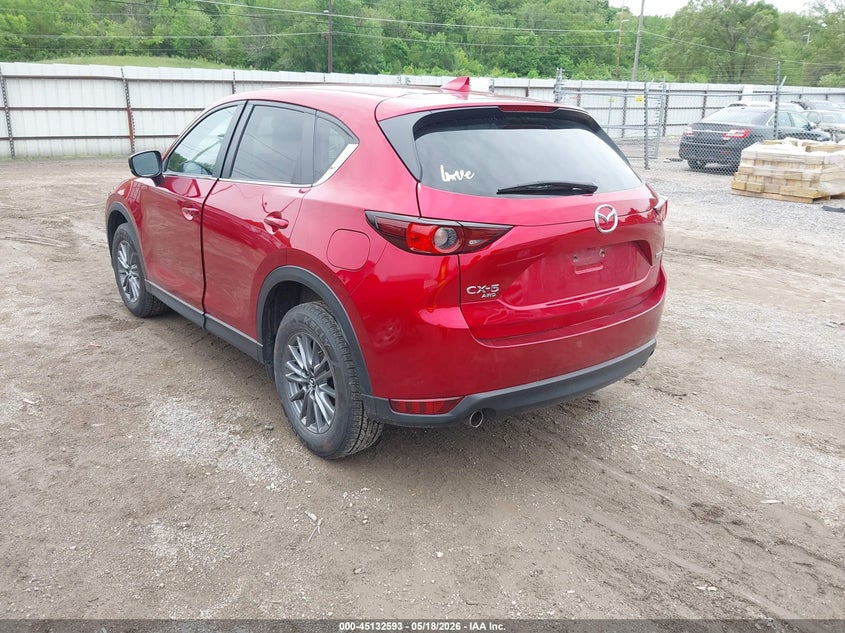 2021 Mazda Cx-5 VIN JM3KFBCM3M0482493 IAAI salvage auction — HAIL, Salvage (Iowa), sold $7,300 on 2026-07-27 (photo 3)