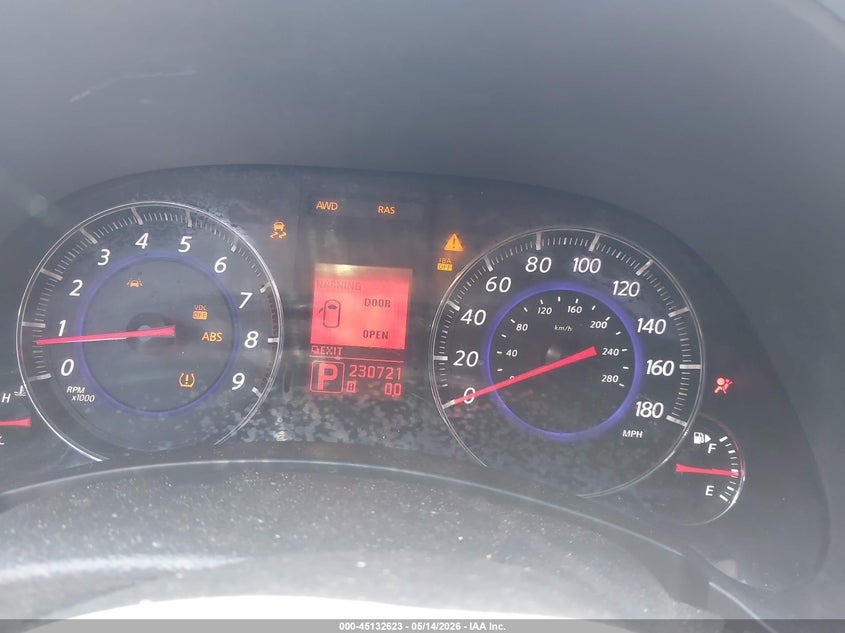 2011 Infiniti Fx50 VIN JN8BS1MW8BM170274 IAAI salvage auction — NORMAL WEAR, Salvage (Texas), sold $600 on 2026-07-29 (photo 7)