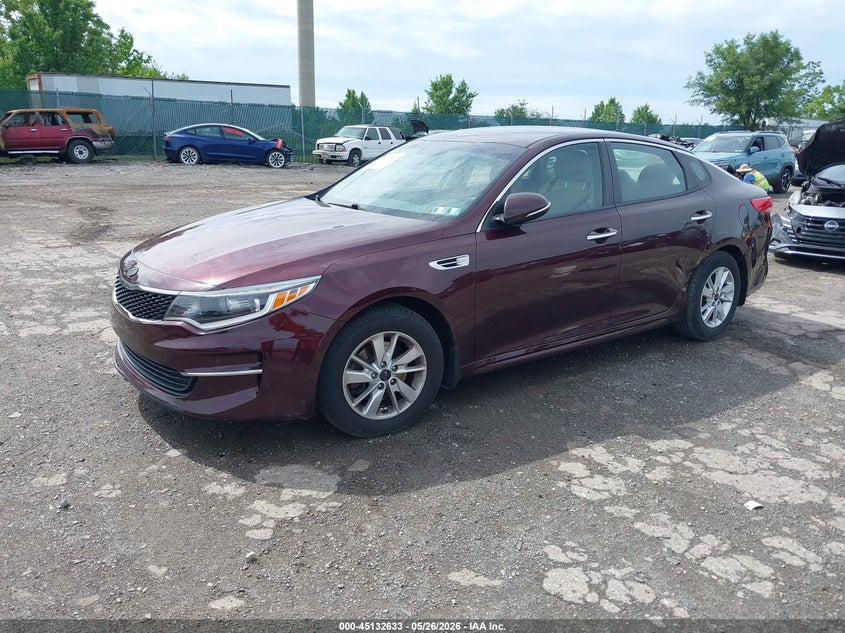 2016 Kia Optima VIN 5XXGT4L3XGG097137 IAAI salvage auction — THEFT, Salvage (Pennsylvania), sold $850 on 2026-08-02 (photo 2)