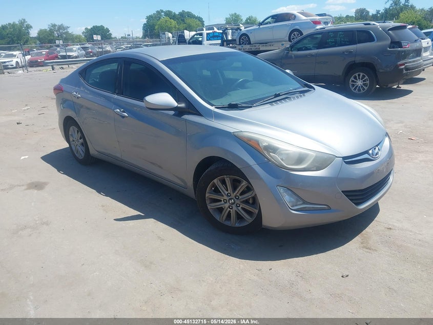 2014 Hyundai Elantra VIN KMHDH4AE9EU122377 IAAI salvage auction — NORMAL WEAR, Clear-Dealer Only (North Carolina), sold $1,350 on 2026-07-06 (photo 1)