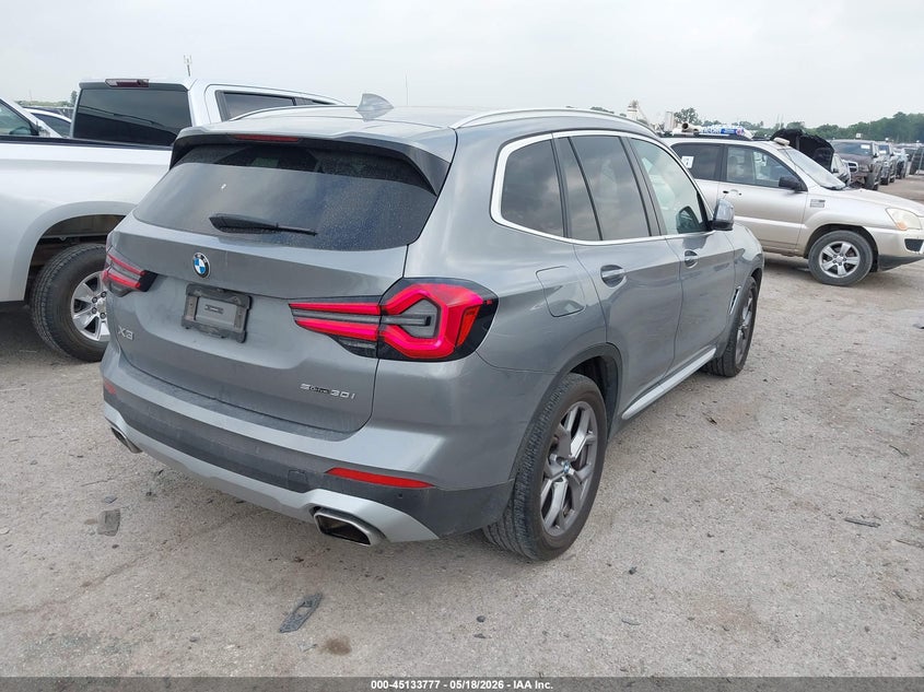 2024 BMW X3 VIN 5UX43DP08R9W14873 IAAI salvage auction — LEFT FRONT, Salvage (Texas), sold $8,600 on 2026-07-28 (photo 4)