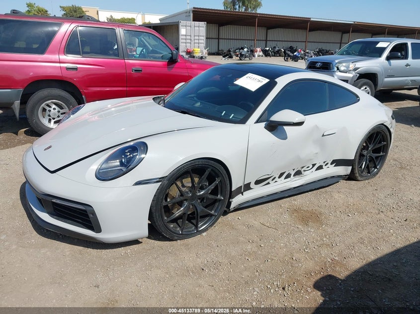 2020 Porsche 911 VIN WP0AB2A91LS225561 IAAI salvage auction — LEFT SIDE, Salvage (California), sold $62,250 on 2026-08-10 (photo 2)