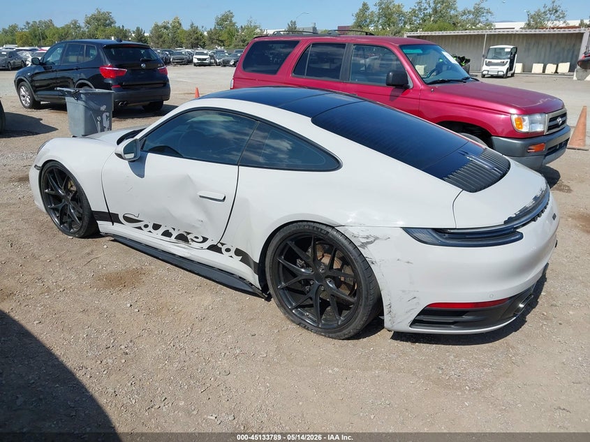 2020 Porsche 911 VIN WP0AB2A91LS225561 IAAI salvage auction — LEFT SIDE, Salvage (California), sold $62,250 on 2026-08-10 (photo 3)