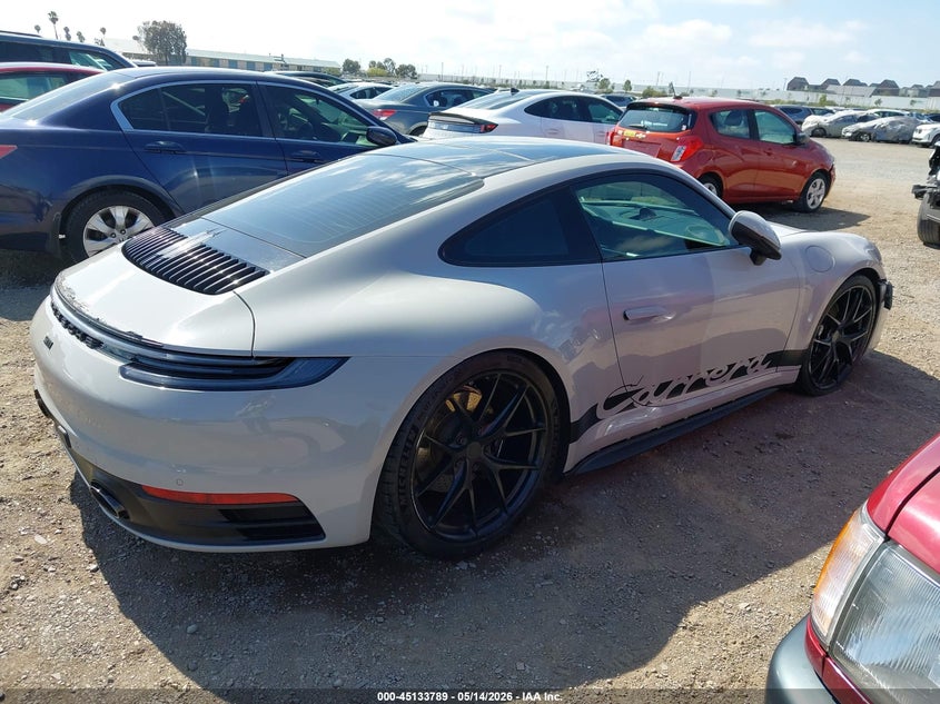 2020 Porsche 911 VIN WP0AB2A91LS225561 IAAI salvage auction — LEFT SIDE, Salvage (California), sold $62,250 on 2026-08-10 (photo 4)