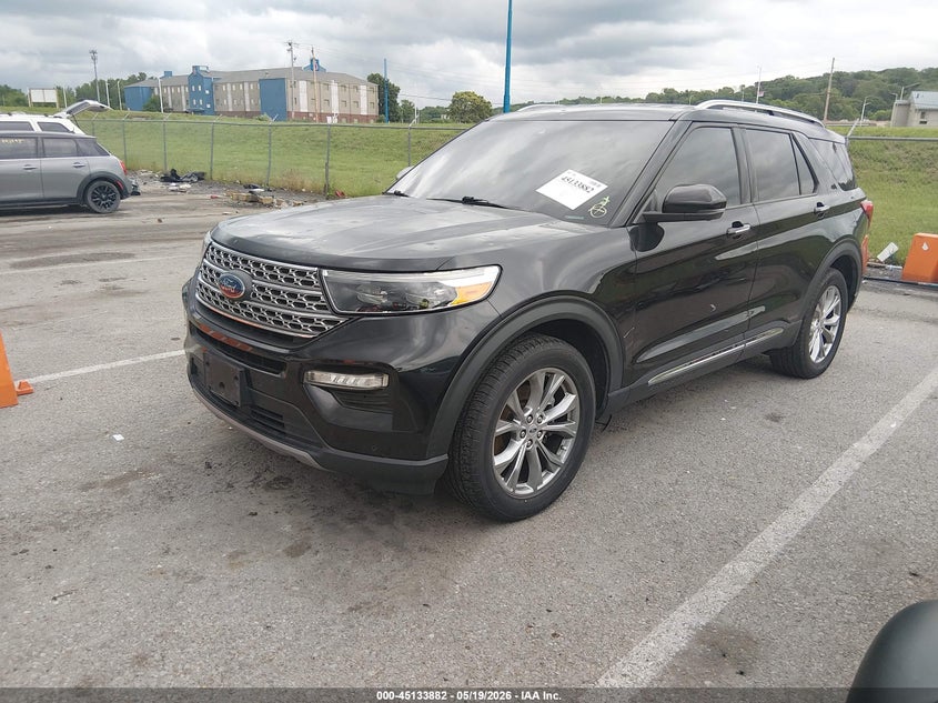2021 Ford Explorer VIN 1FMSK8FH6MGB07352 IAAI salvage auction — HAIL, Salvage (Illinois), sold $9,050 on 2026-07-28 (photo 2)