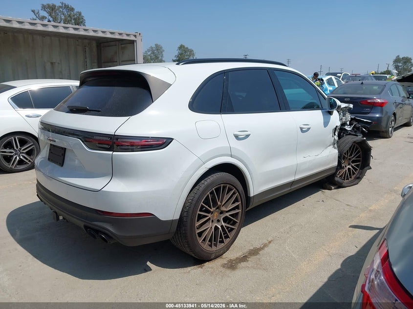 2023 Porsche Cayenne VIN WP1AA2AYXPDA07959 IAAI salvage auction — RIGHT FRONT, Salvage (California), sold $21,000 on 2026-07-29 (photo 4)