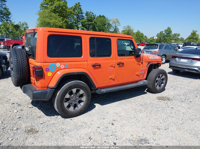 2018 Jeep Wrangler / VIN 1C4HJXEG6JW245740 IAAI salvage auction — FRONT END, Salvage (West Virginia), sold $8,100 on 2026-07-29 (photo 4)