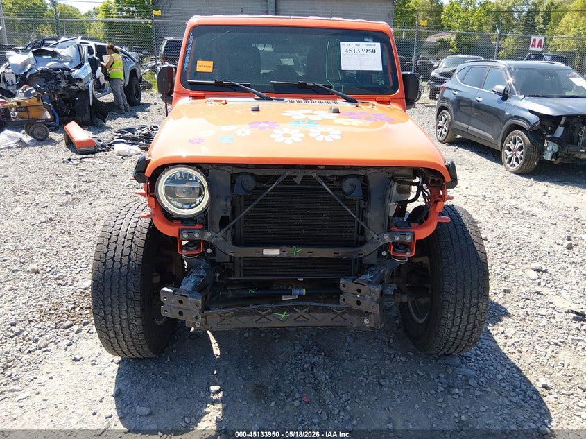2018 Jeep Wrangler / VIN 1C4HJXEG6JW245740 IAAI salvage auction — FRONT END, Salvage (West Virginia), sold $8,100 on 2026-07-29 (photo 6)