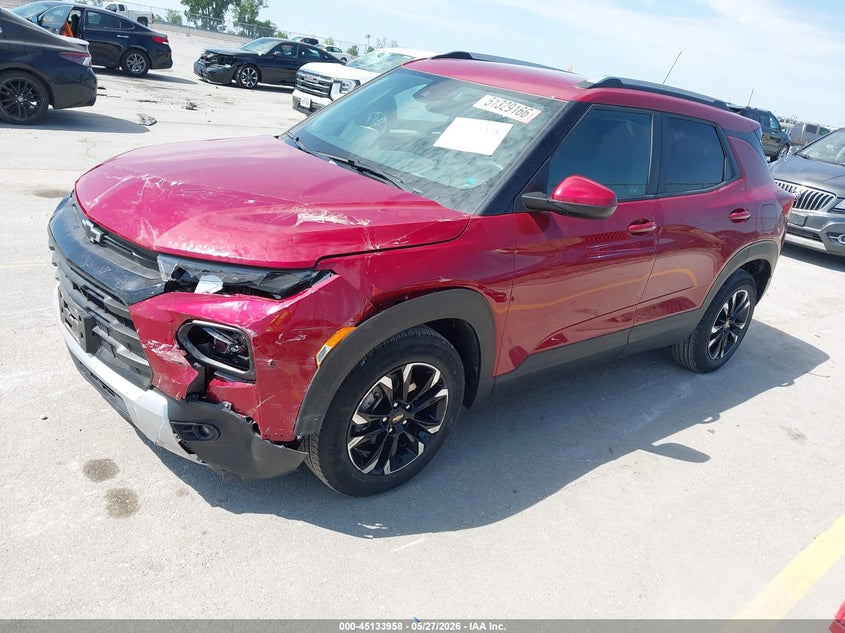 2021 Chevrolet Trailblazer VIN KL79MPSL7MB142610 IAAI salvage auction — FRONT END, Salvage Title, sold $2,700 on 2026-07-21 (photo 2)