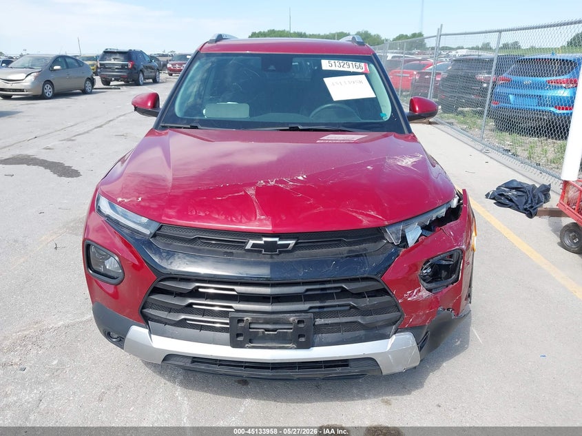2021 Chevrolet Trailblazer VIN KL79MPSL7MB142610 IAAI salvage auction — FRONT END, Salvage Title, sold $2,700 on 2026-07-21 (photo 6)
