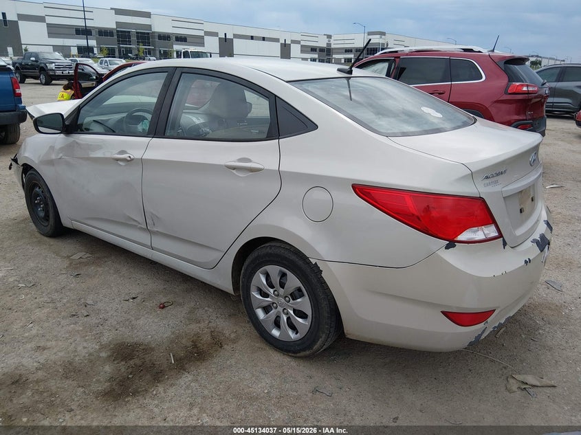 2016 Hyundai Accent VIN KMHCT4AE1GU129501 IAAI salvage auction — FRONT END, Salvage (Texas), sold $375 on 2026-07-07 (photo 3)