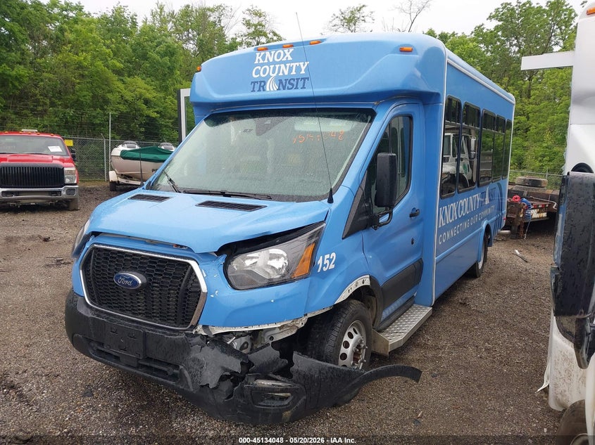2023 Ford Transit-350 VIN 1FDEU6PG9PKB72361 IAAI salvage auction — LEFT FRONT, Salvage (Ohio), sold $7,550 on 2026-07-08 (photo 2)