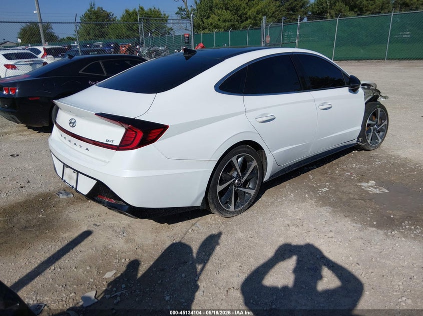 2021 Hyundai Sonata VIN 5NPEJ4J21MH120019 IAAI salvage auction — FRONT END, Salvage (Kentucky), sold $5,500 on 2026-07-29 (photo 4)