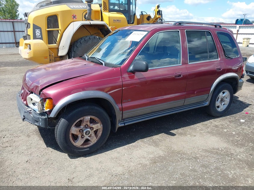 2002 Kia Sportage VIN KNDJA723625154364 IAAI salvage auction — NORMAL WEAR, Salvage (Texas), sold $200 on 2026-07-28 (photo 2)