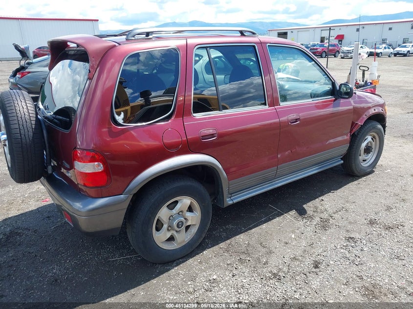 2002 Kia Sportage VIN KNDJA723625154364 IAAI salvage auction — NORMAL WEAR, Salvage (Texas), sold $200 on 2026-07-28 (photo 4)