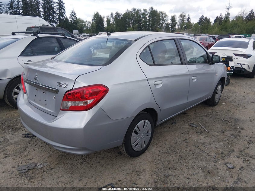 2017 Mitsubishi Mirage VIN ML32F3FJ9HHF05370 IAAI salvage auction — FRONT END, Bill Of Sale (Washington), sold $1,050 on 2026-07-29 (photo 4)
