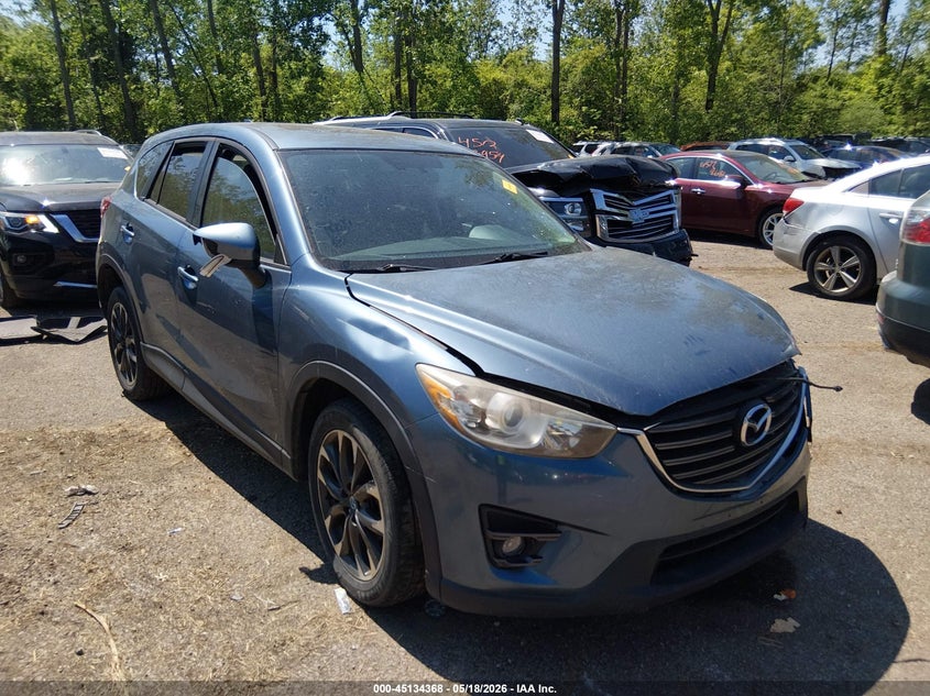 2016 Mazda Cx-5 VIN JM3KE4DY0G0679433 IAAI salvage auction — LEFT FRONT, Salvage (Ohio), sold $3,700 on 2026-07-14 (photo 1)